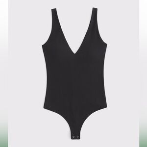 Abercrombie Black V-Neck Bodysuit